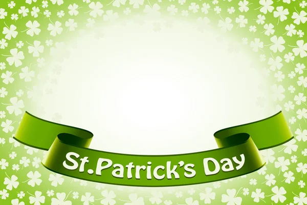 Banner del día de San Patricio — Vector de stock