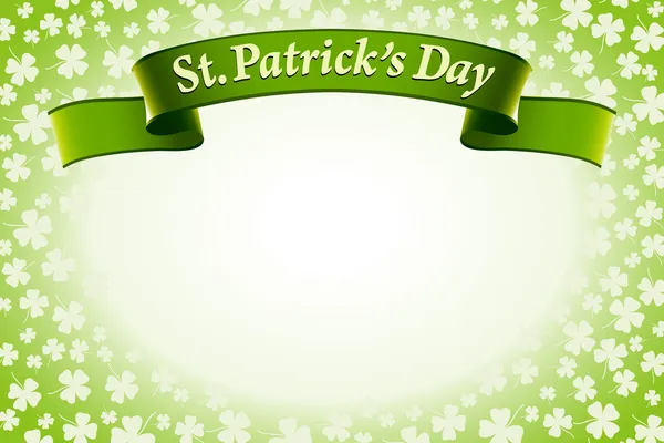 Banner del día de San Patricio — Vector de stock