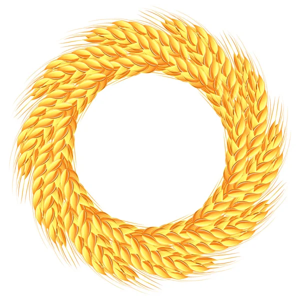 Couronne d'épis de blé — Image vectorielle