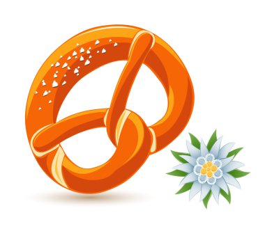 Bavyera simit ve edelweiss