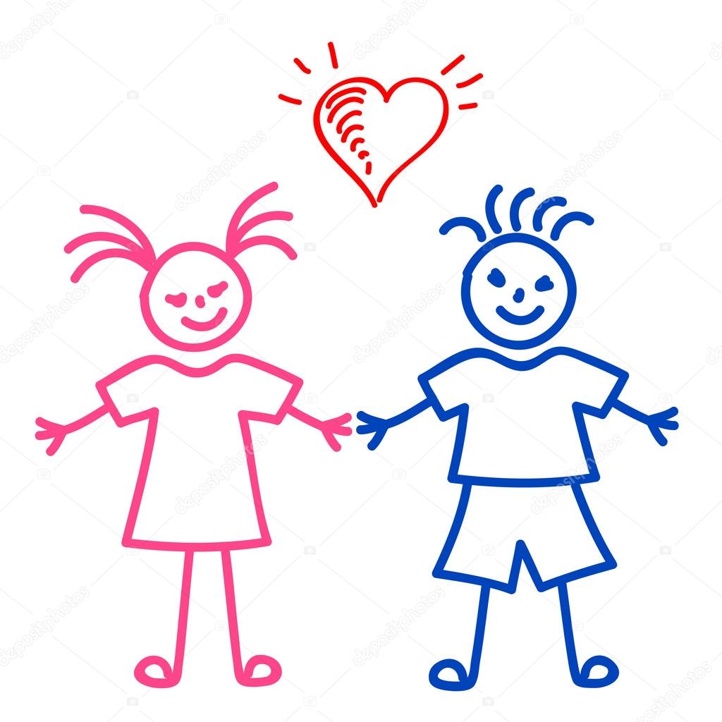 Girl And Boy Sketch Stock Vector Image By C Tatus Girl And Boy Sketch Stock Vector Image By C Tatus