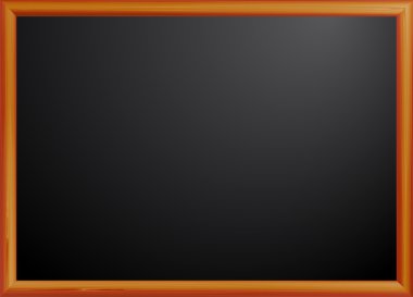 Blackboard bir ahşap çerçeve içinde