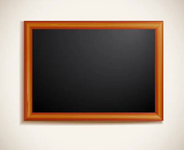 Blackboard bir ahşap çerçeve içinde — Stok Vektör