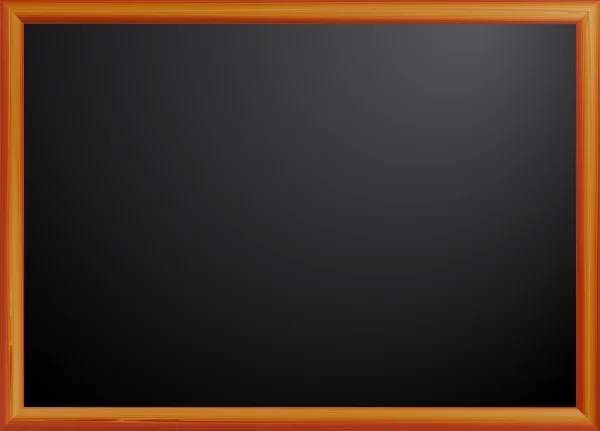 Blackboard in a wooden frame — Stock Vector