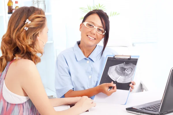 hamile kadın ve doktor