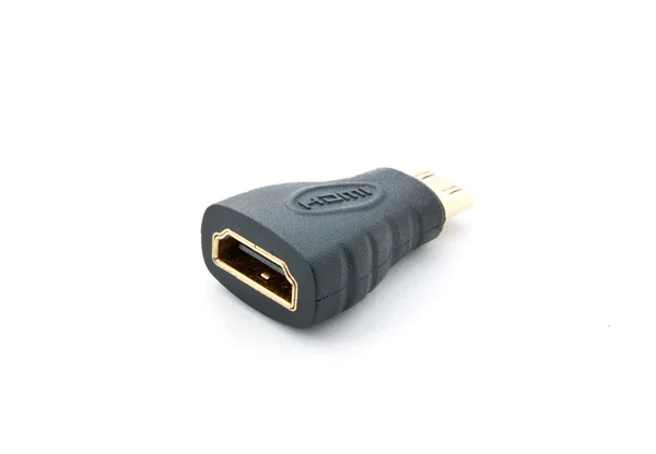 Plugue adaptador HDMI para computador . — Fotografia de Stock