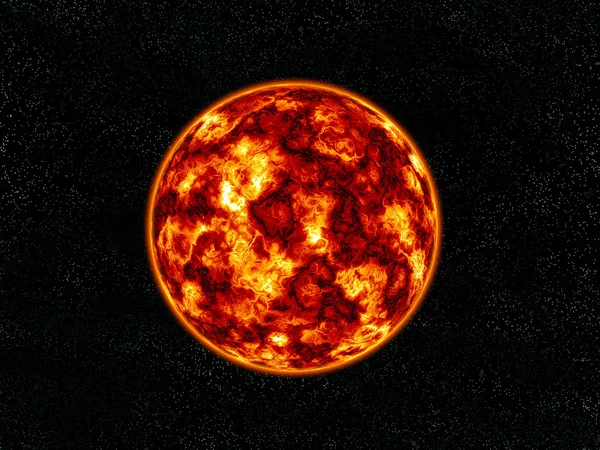 Burning planet. — Stock Photo, Image