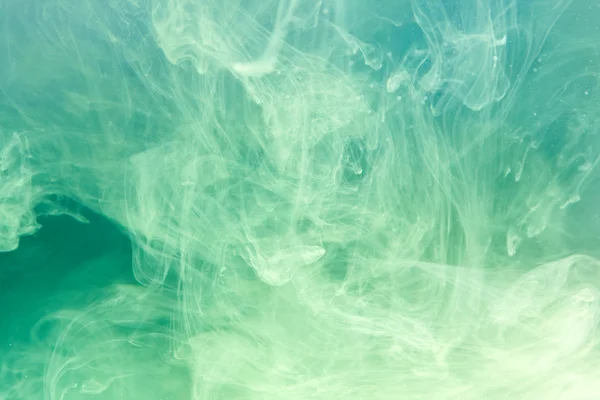 Green Ink in water. — Stock Photo, Image