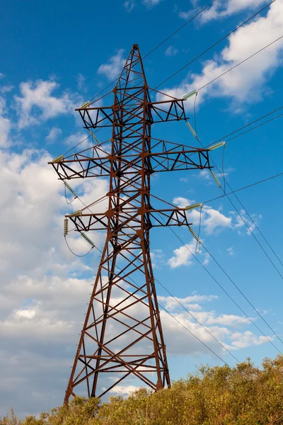 High-voltage tower. — Stock Photo, Image