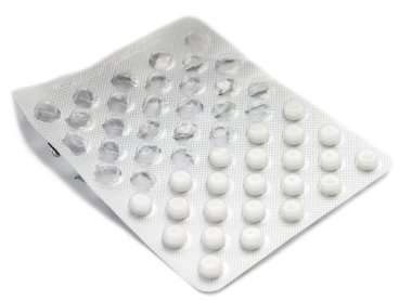 yarısı boş paket hap.