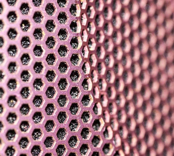 Metal background with holes. — Stock Photo, Image