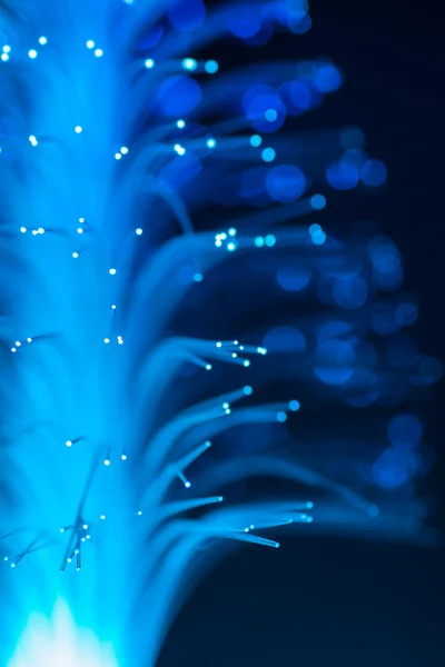 Mavi fiber optik. — Stok fotoğraf