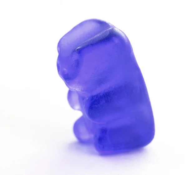 Purple jelly bear. — Stock Photo, Image