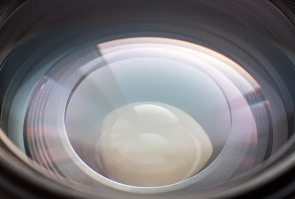 Een close-up foto van een lens van de opening. — Stockfoto