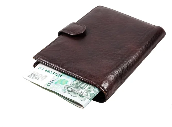 Кожаный бумажник . — стоковое фото