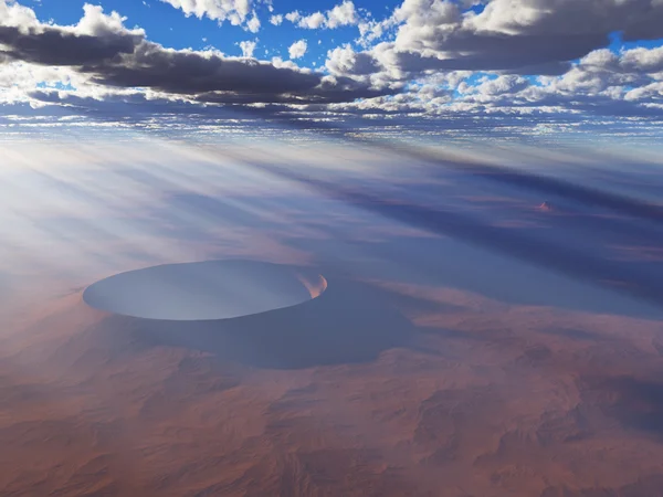 Cráter de impacto . — Foto de Stock