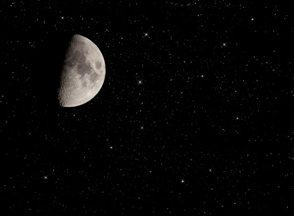 Pół księżyca z gwiazd. — Zdjęcie stockowe