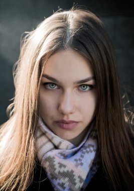 Genç bir kadının portresi.