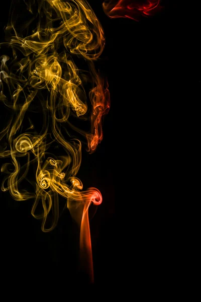 Orange smoke. — Stock Photo, Image