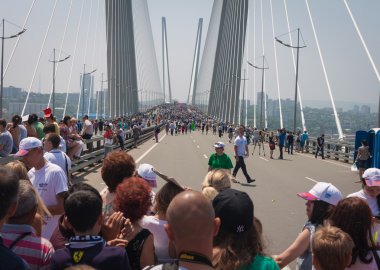 Vladivostok, Rusya Federasyonu - 7 Temmuz: flashmob 