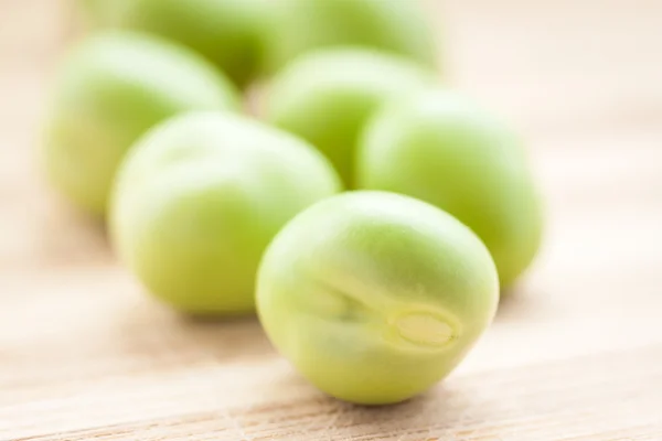 Close-up dari kacang polong hijau segar . — Stok Foto