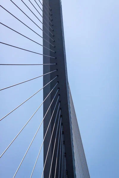 Schrägseilbrücke. — Stockfoto