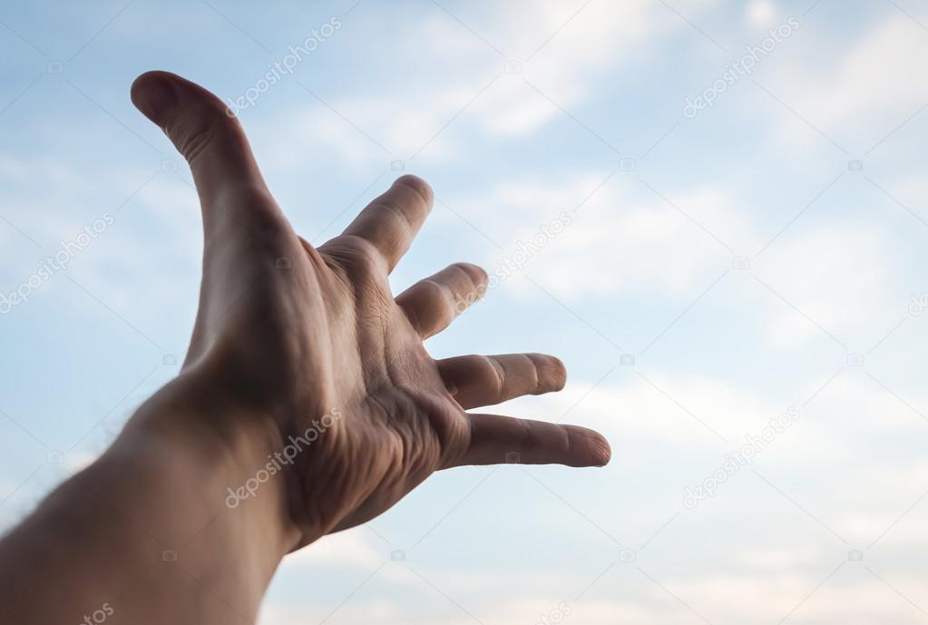 Hand of a man.