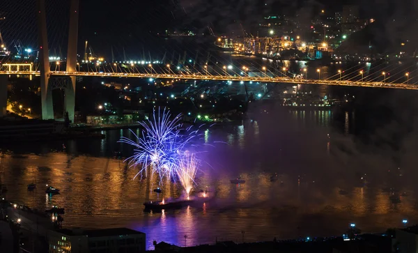 International Fireworks Festival in Vladivostok. — Stock Photo, Image