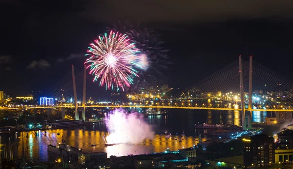 International Fireworks Festival in Vladivostok. — Stock Photo, Image