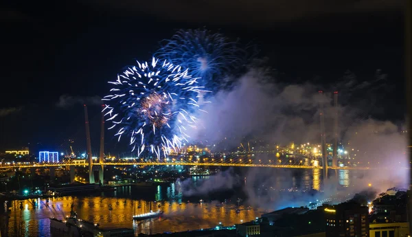 International Fireworks Festival in Vladivostok. — Stock Photo, Image