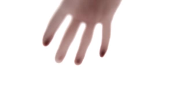 Lidská dlaň. — Stock video