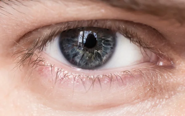 Blue man eye. — Stock Photo, Image