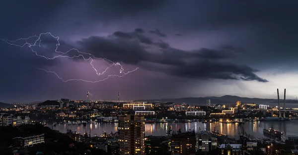 Tempesta di fulmini. — Foto Stock