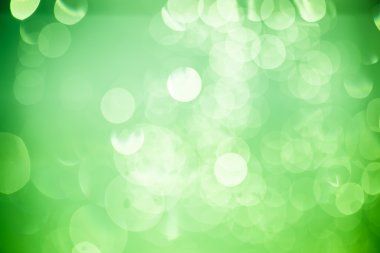 Yeşil bokeh, arka plan.