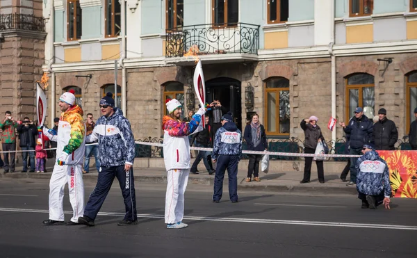 The Olympic Torch Relay. — Stock Photo, Image