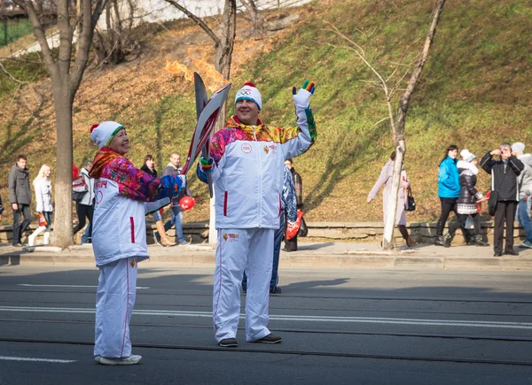 The Olympic Torch Relay. — Stock Photo, Image
