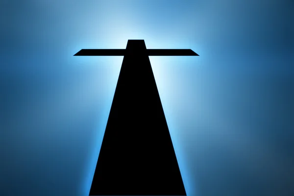 Cross silhouette. — Stock Photo, Image