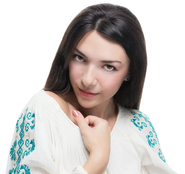 Retrato de mujer joven. — Foto de Stock