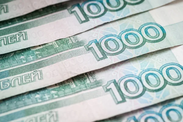 Antecedentes de rublos rusos . — Foto de Stock