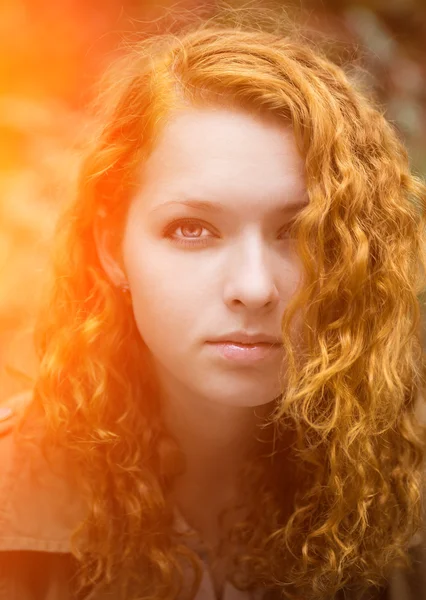 Redhead girl. — Stock Photo, Image