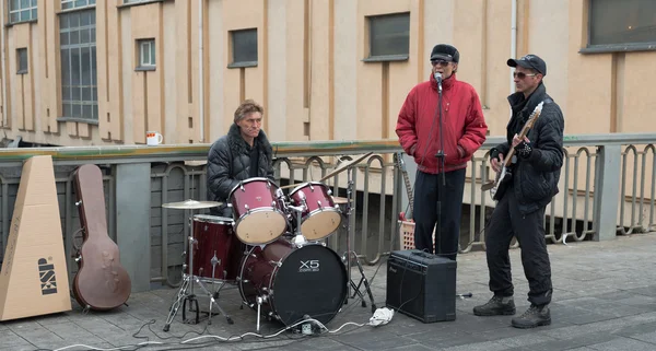 Músicos de rua . — Fotografia de Stock
