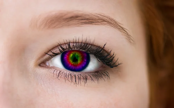 Olho colorido . — Fotografia de Stock