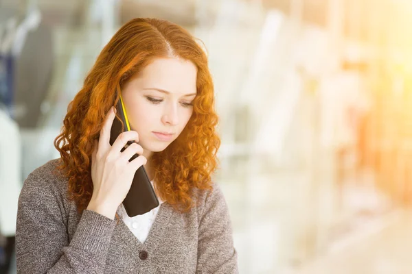 Redhead girl. — Stock Photo, Image