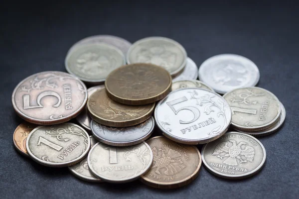 Pile of russian coins. — Stock Photo, Image