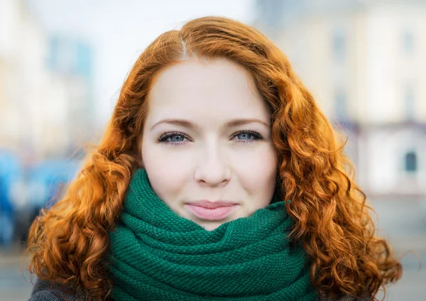 Rotschopf-Mädchen. — Stockfoto