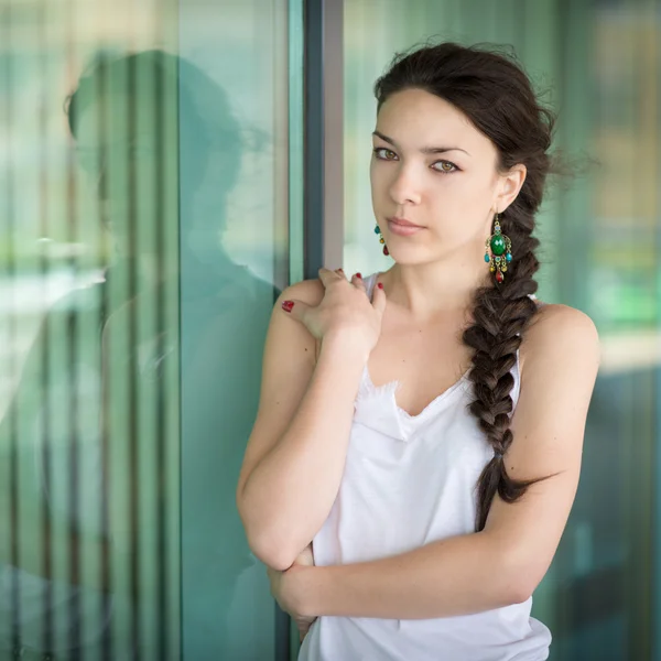 Portrait of a girl close up. — Stock Photo, Image