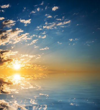 gökyüzü günbatımı.