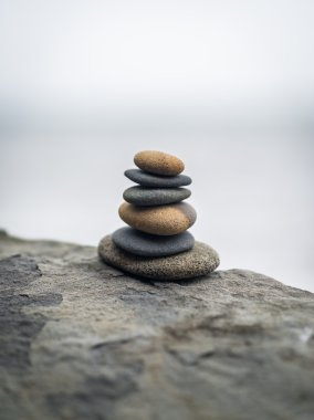 Zen taşı yığını.