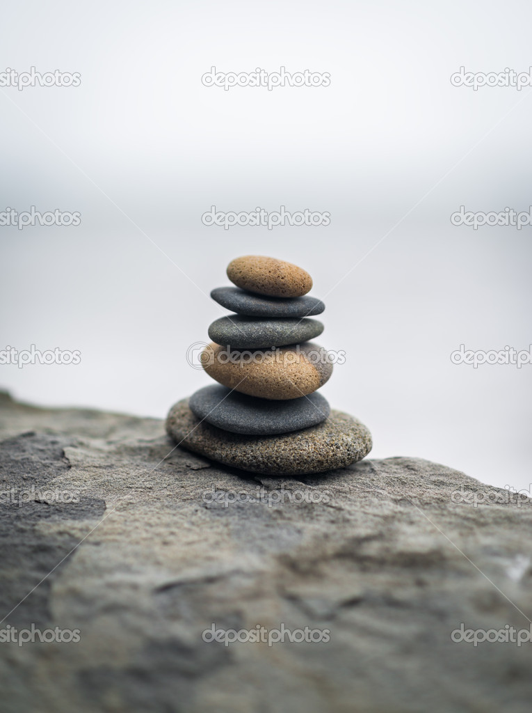 Stack of zen stones.