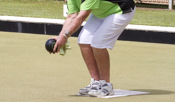 Bowls or lawn bowls players — Stock Photo, Image